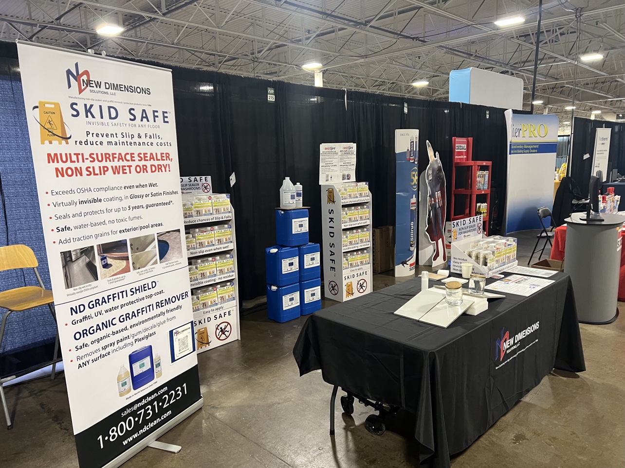 SKID SAFE trade show booth