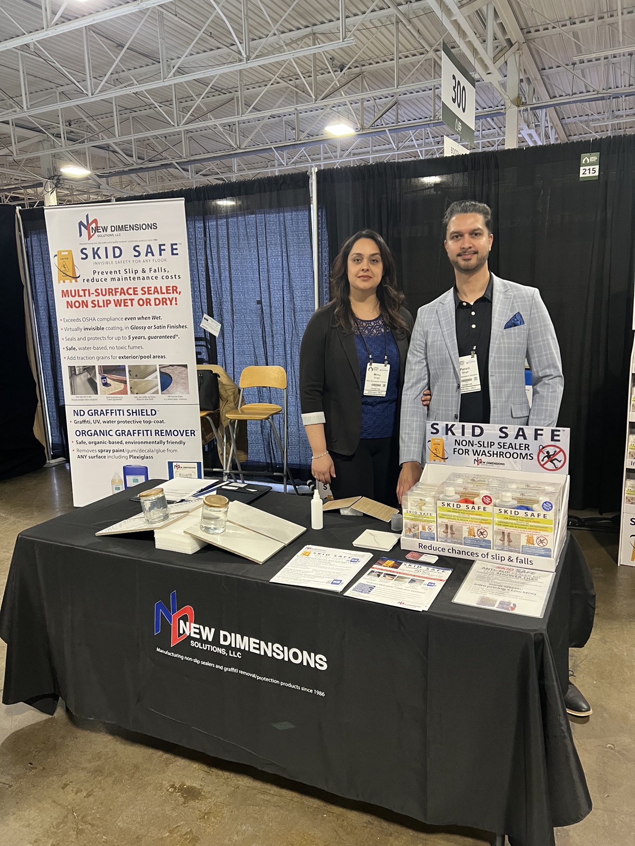SKID SAFE trade show booth